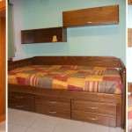 Dormitorio juvenil modular pino macizo rustico